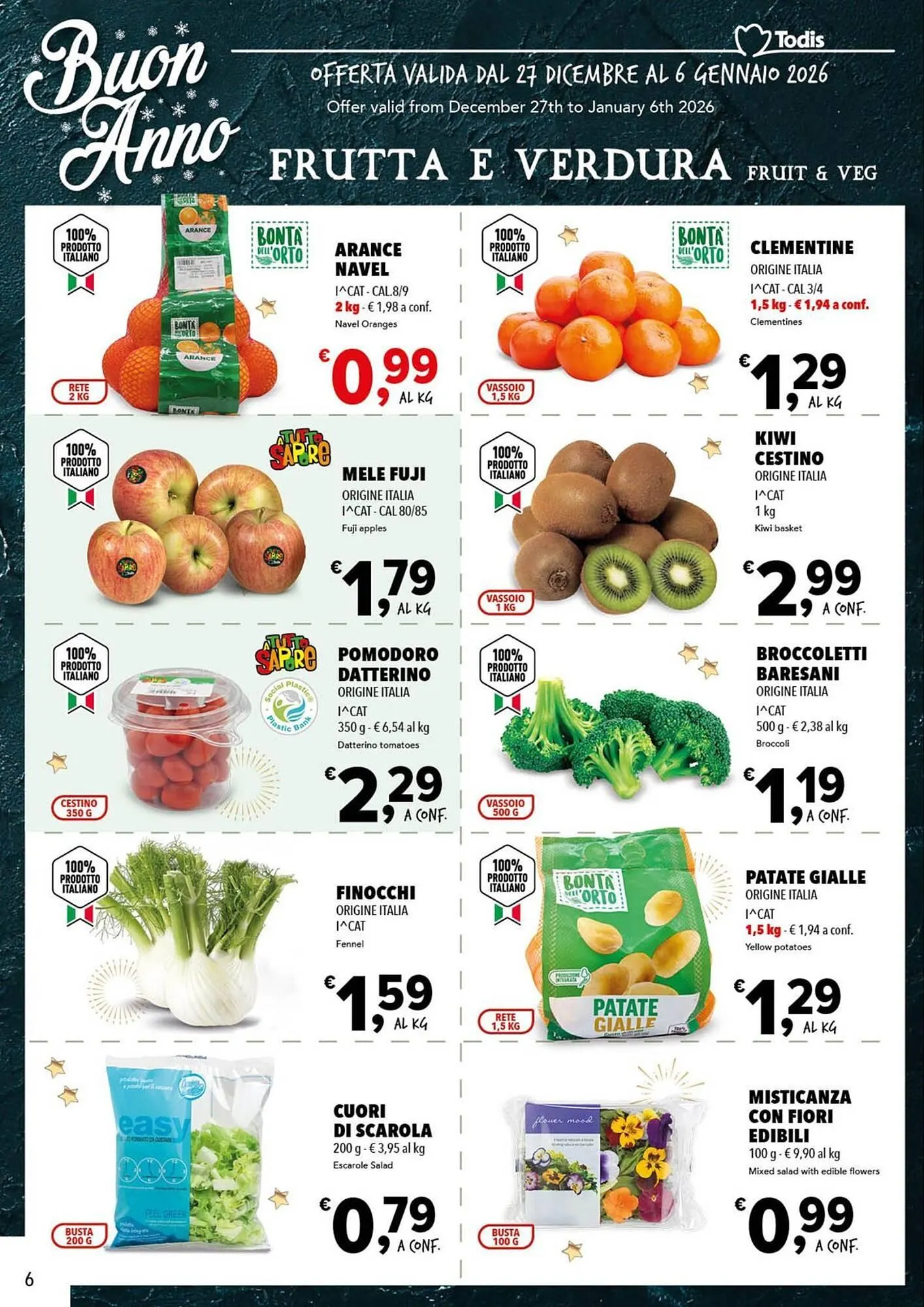 Volantino Todis da 27 dicembre a 6 gennaio di 2026 - Pagina del volantino 6