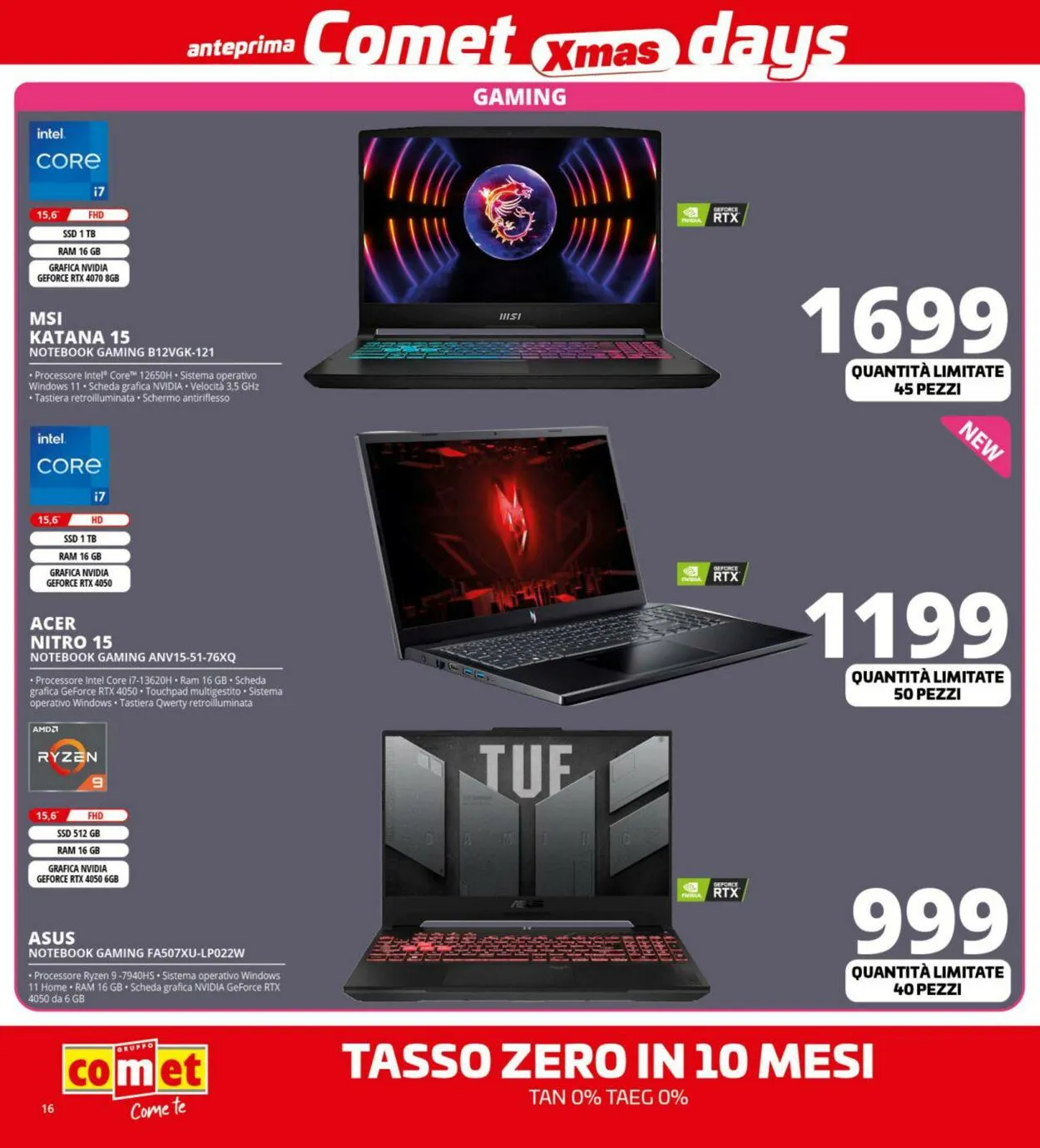 Comet Volantino attuale da 1 dicembre a 7 dicembre di 2023 - Pagina del volantino 16