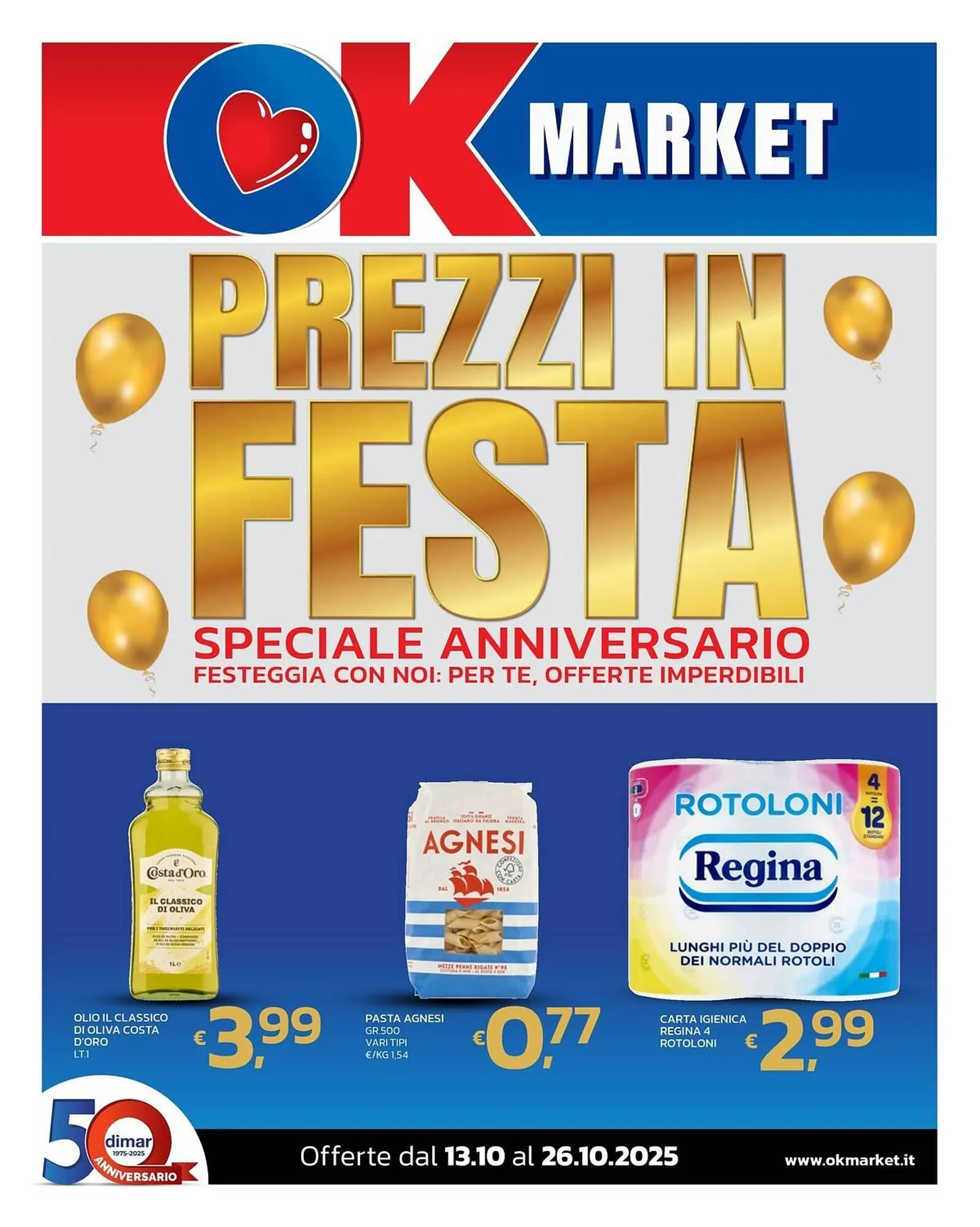 Volantino Ok Market da 13 ottobre a 26 ottobre di 2025 - Pagina del volantino 1