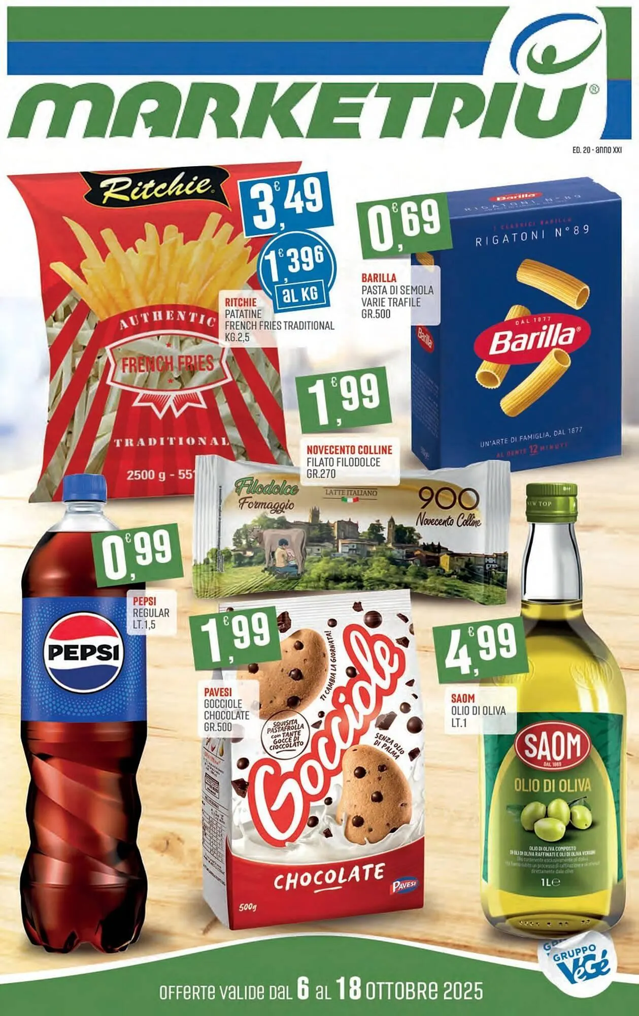 Volantino Marketpiù da 6 ottobre a 18 ottobre di 2025 - Pagina del volantino 1