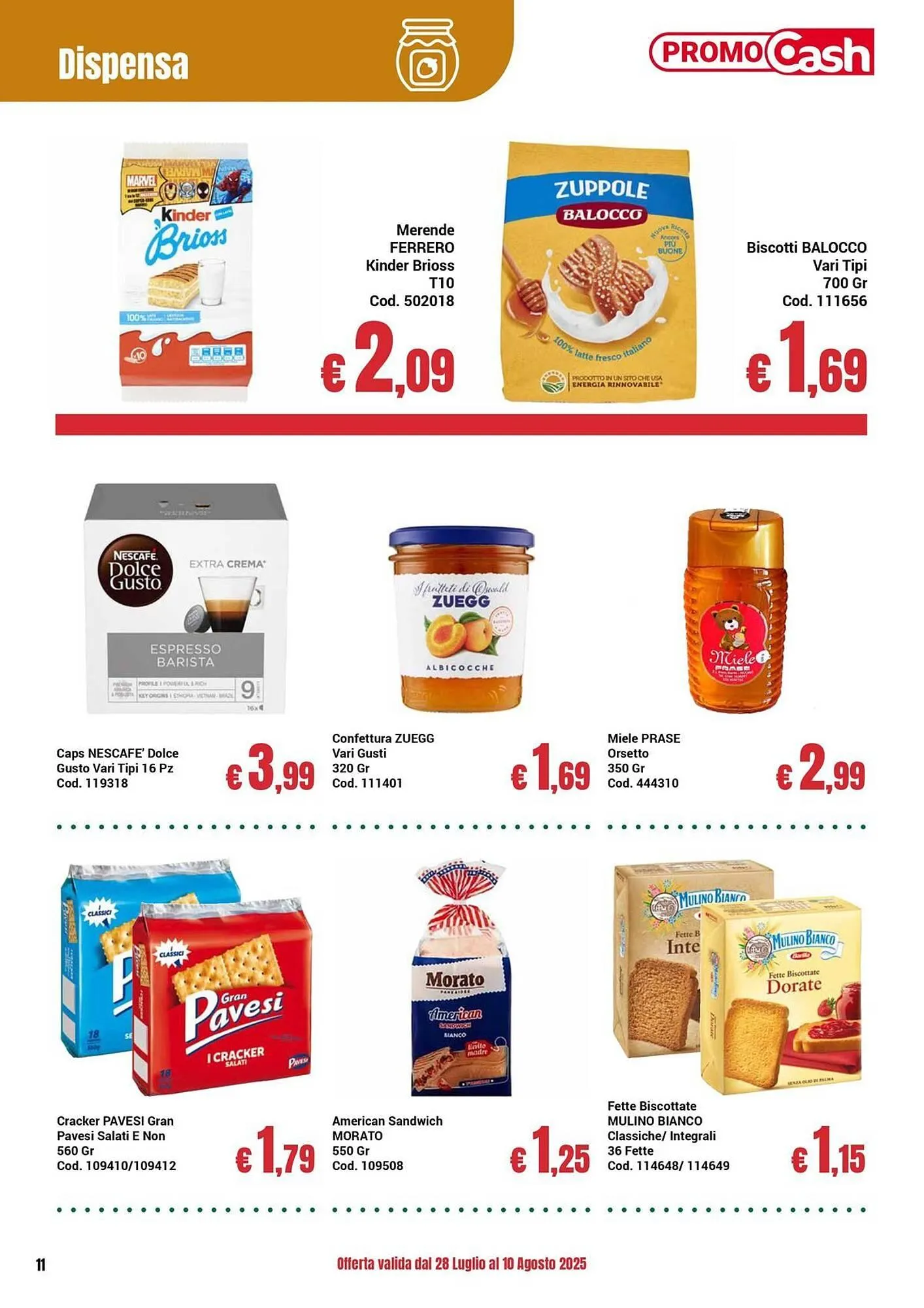 Volantino Centro Cash da 28 luglio a 10 agosto di 2025 - Pagina del volantino 11