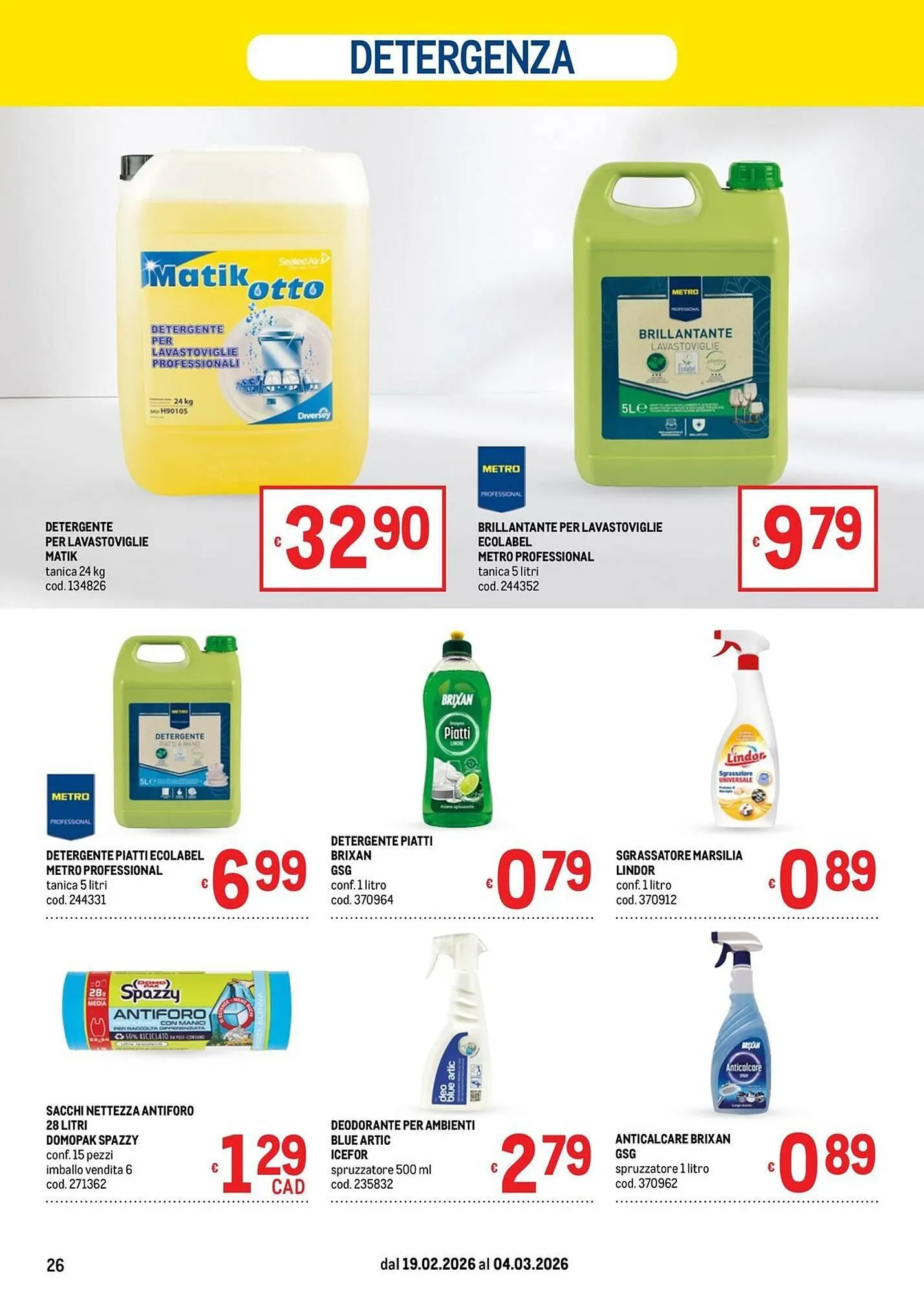 Volantino Metro da 19 febbraio a 4 marzo di 2026 - Pagina del volantino 26