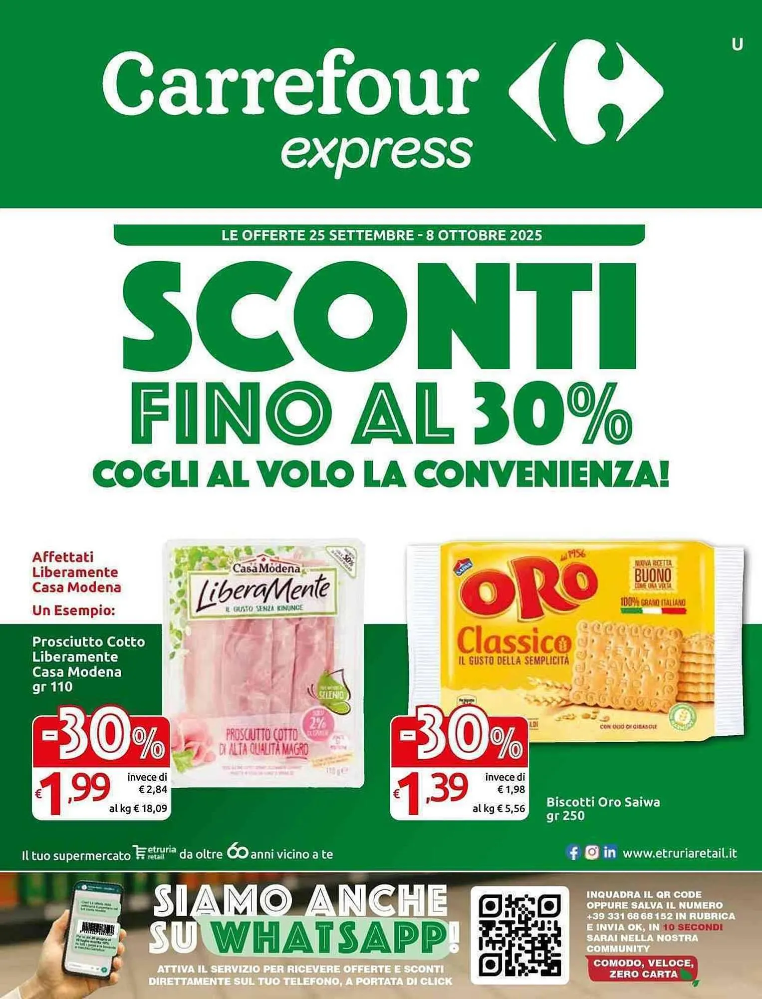 Volantino Carrefour Express da 25 settembre a 8 ottobre di 2025 - Pagina del volantino 1