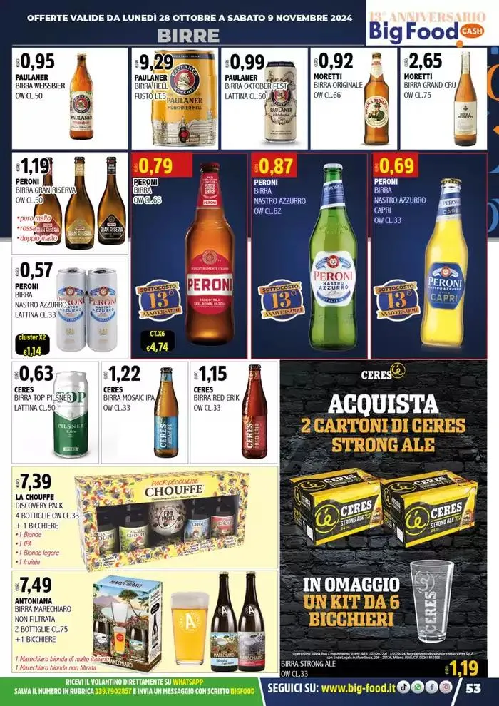 Festeggiamo il nostro 13 anniversario da 28 ottobre a 9 novembre di 2024 - Pagina del volantino 53