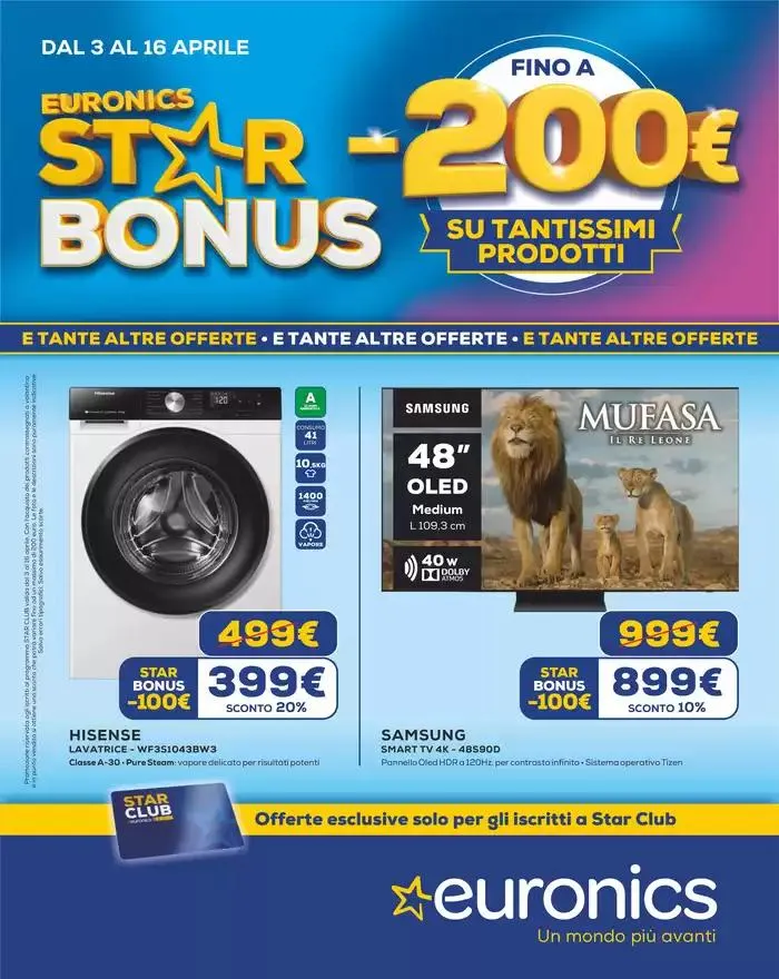 Star Bonus! FIno a -200 euro da 3 aprile a 16 aprile di 2025 - Pagina del volantino 1