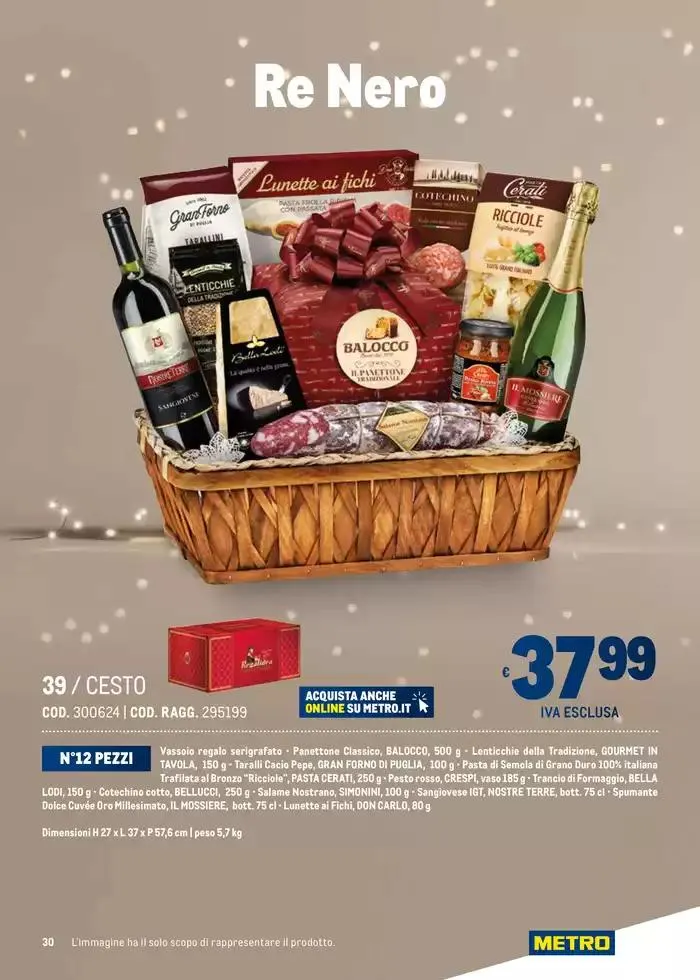 Cesti di Natale Ridotto da 4 novembre a 31 dicembre di 2024 - Pagina del volantino 30