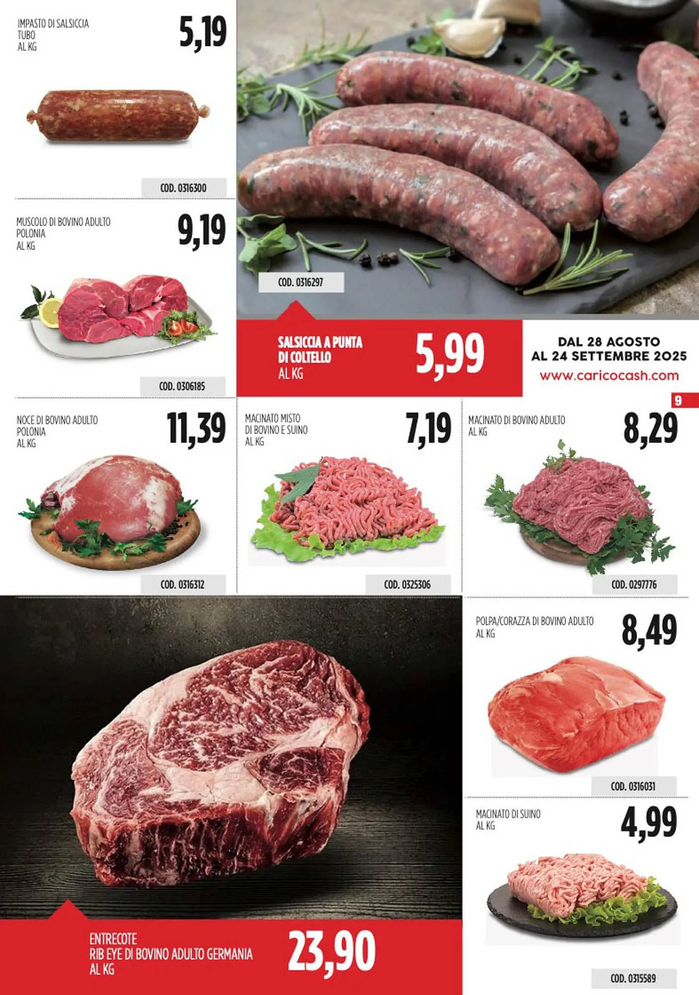 Volantino Carico Cash & Carry da 28 agosto a 24 settembre di 2025 - Pagina del volantino 9
