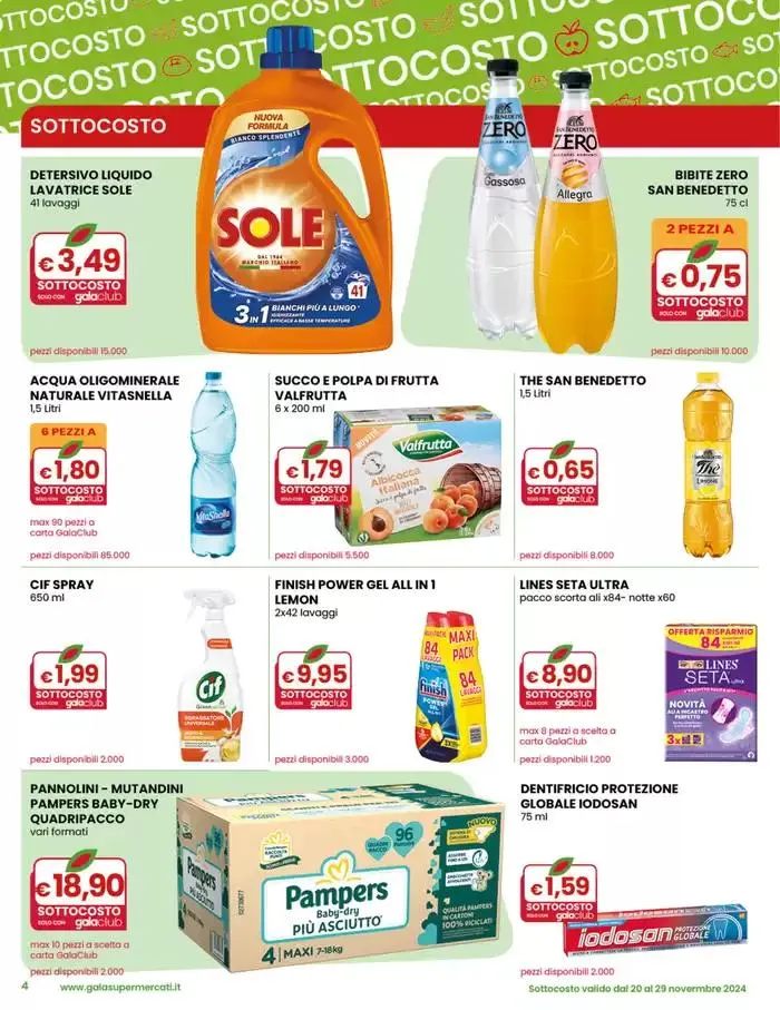 Sottocosto da 20 novembre a 3 dicembre di 2024 - Pagina del volantino 4