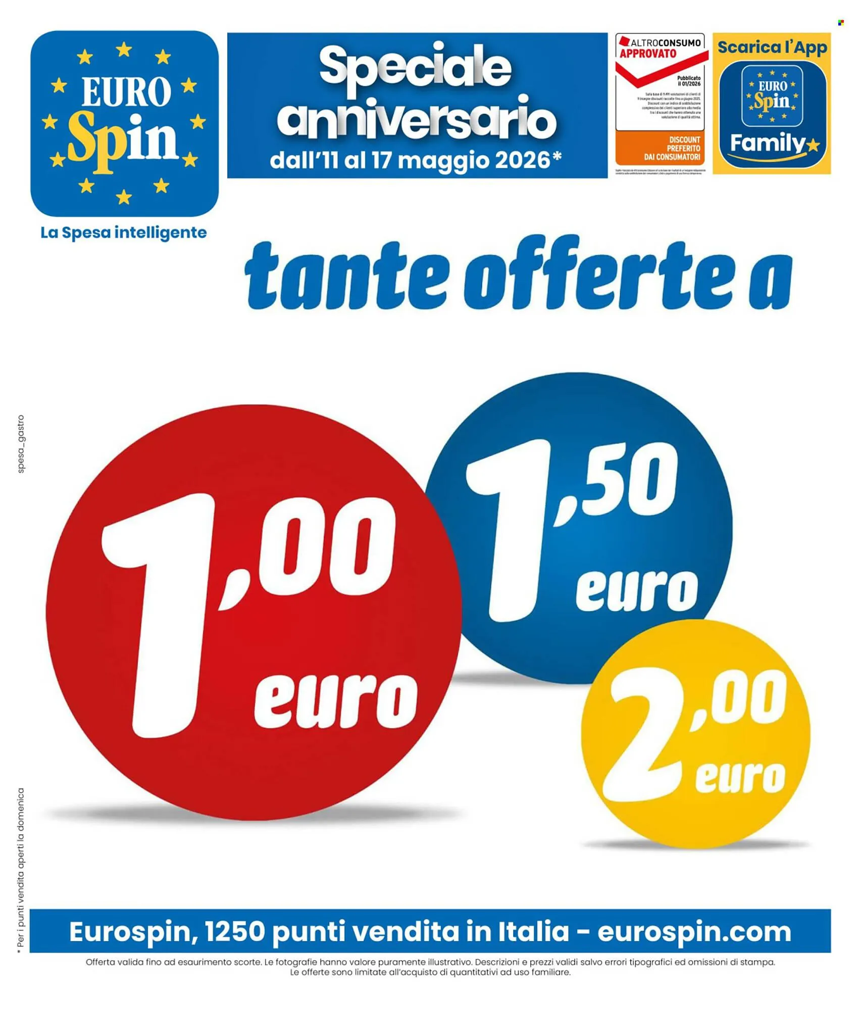 Volantino Eurospin da 11 maggio a 17 maggio di 2026 - Pagina del volantino 1