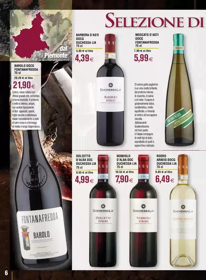 Selezione di vini italiani da 23 aprile a 21 maggio di 2025 - Pagina del volantino 6