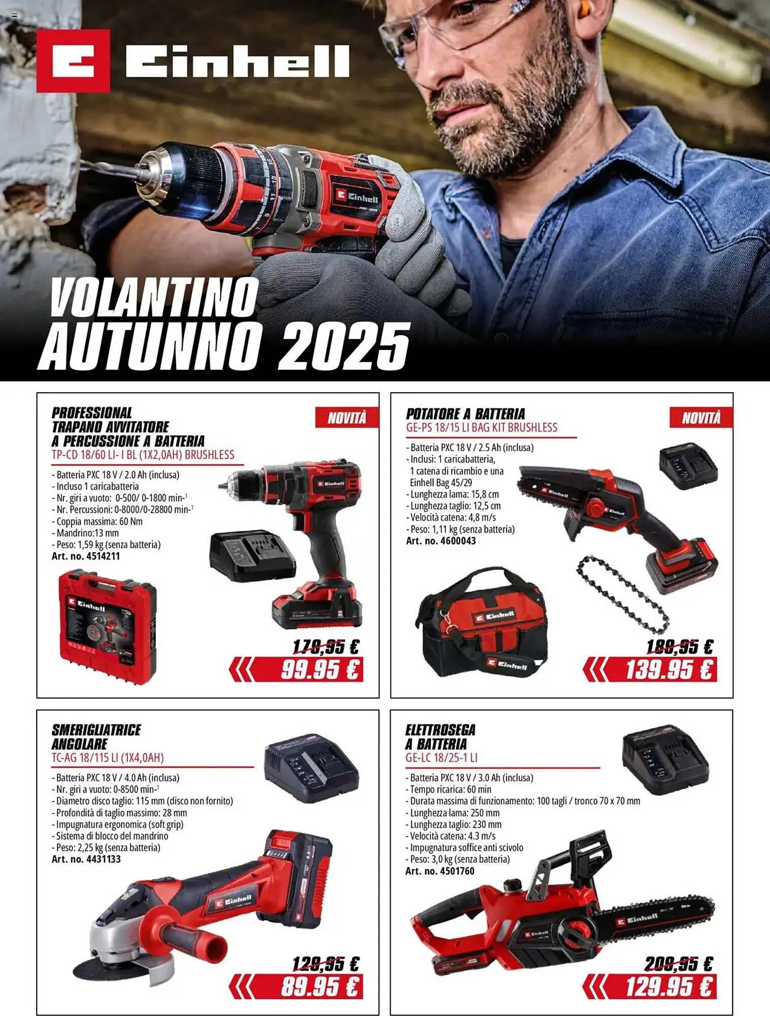 Volantino Einhell da 1 ottobre a 31 gennaio di 2026 - Pagina del volantino 1