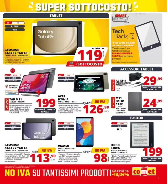 Sottocosto da Comet! da 8 maggio a 21 maggio di 2025 - Pagina del volantino 9