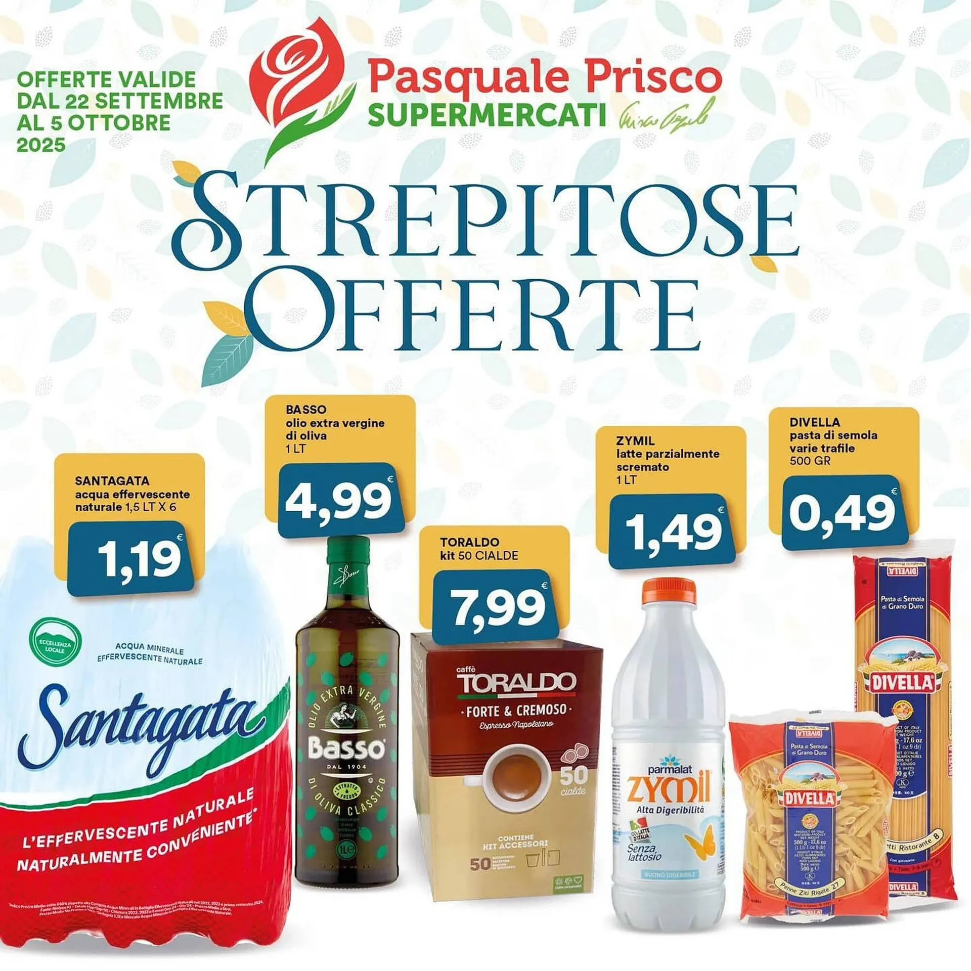 Volantino Supermercati Pasquale Prisco da 22 settembre a 5 ottobre di 2025 - Pagina del volantino 1
