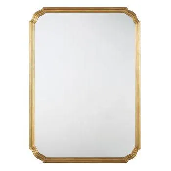 VAQUI - Specchio con modanature dorate 80x110 cm