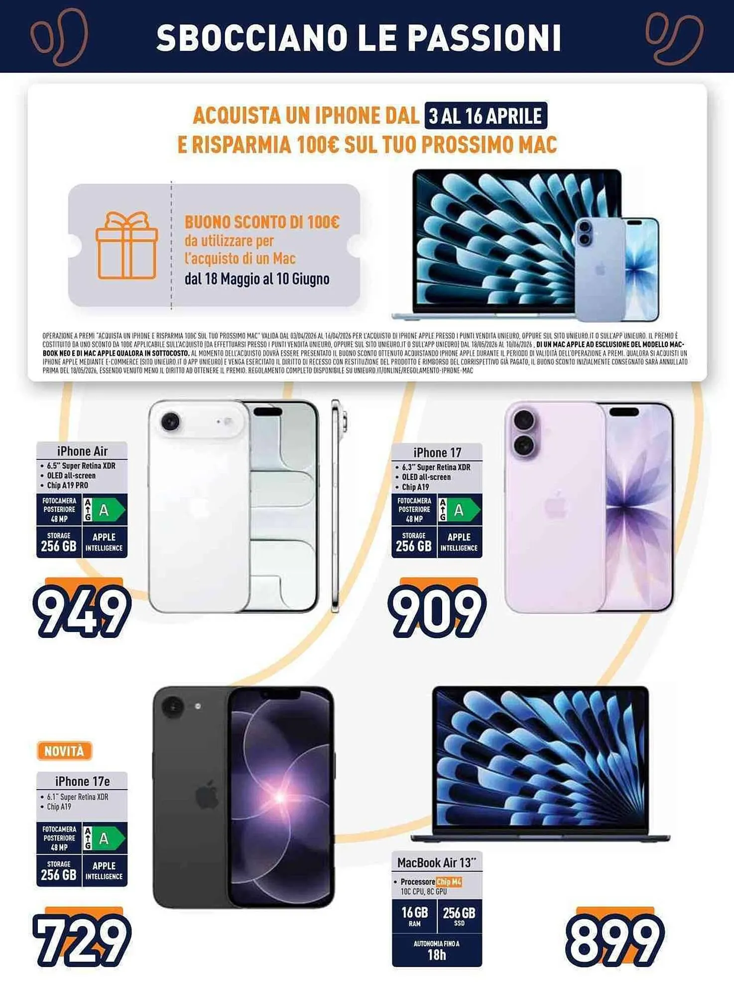 Volantino Unieuro da 3 aprile a 16 aprile di 2026 - Pagina del volantino 30