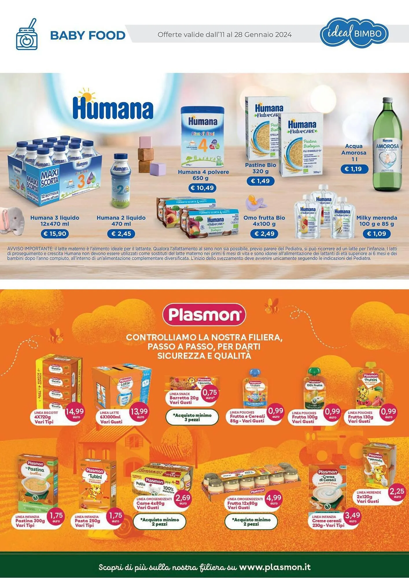 Volantino Ideal Bimbo da 11 gennaio a 28 gennaio di 2024 - Pagina del volantino 11