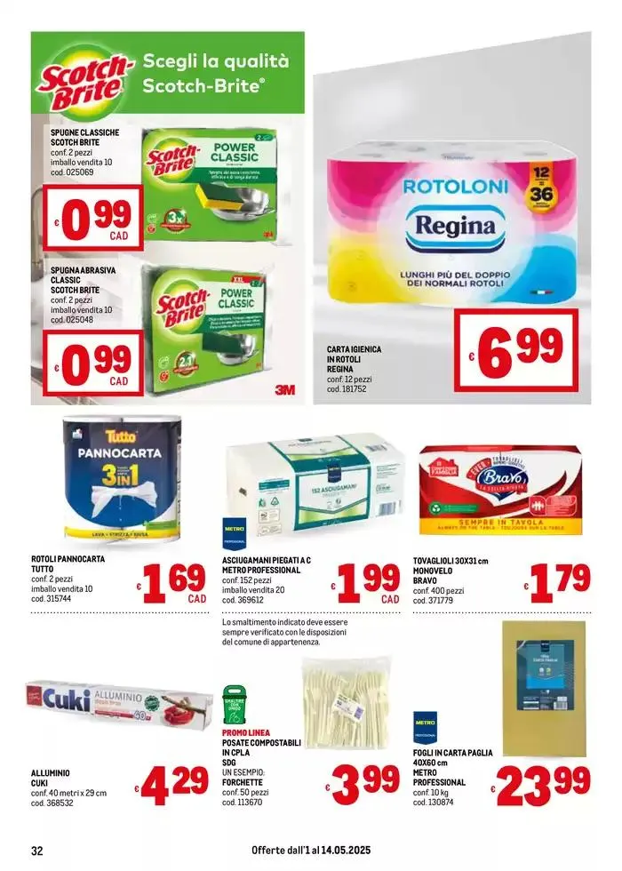 Offerte per Te -Area 4 da 2 maggio a 14 maggio di 2025 - Pagina del volantino 32