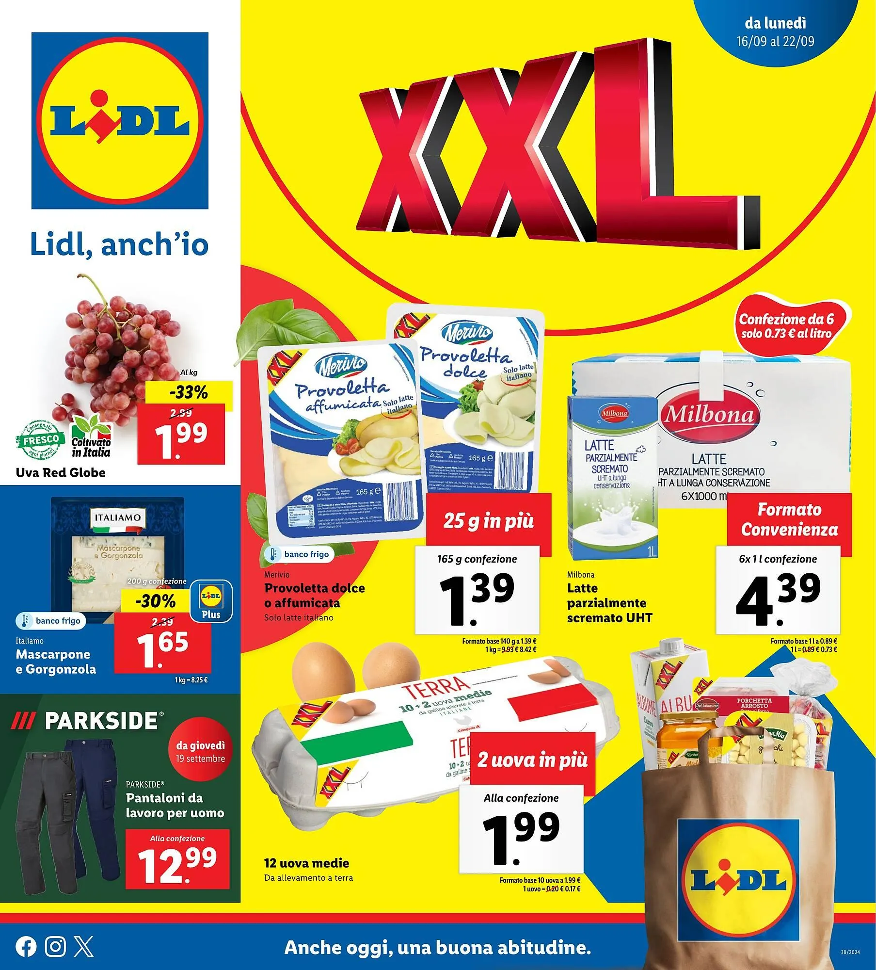 Volantino Lidl da 16 settembre a 22 settembre di 2024 - Pagina del volantino 1
