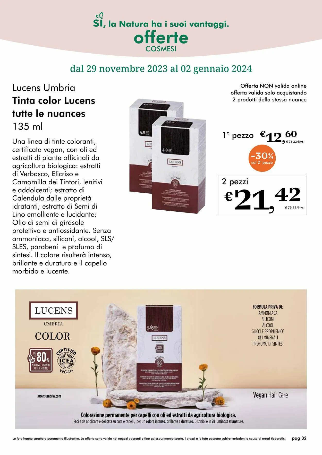 Natura Sì Volantino attuale da 27 novembre a 11 dicembre di 2023 - Pagina del volantino 32