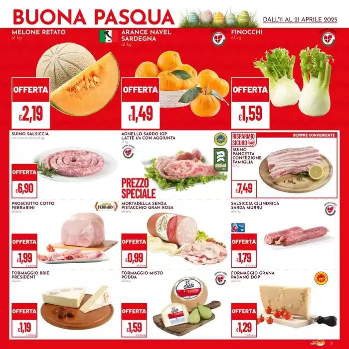 Buona Pasqua da 11 aprile a 21 aprile di 2025 - Pagina del volantino 5