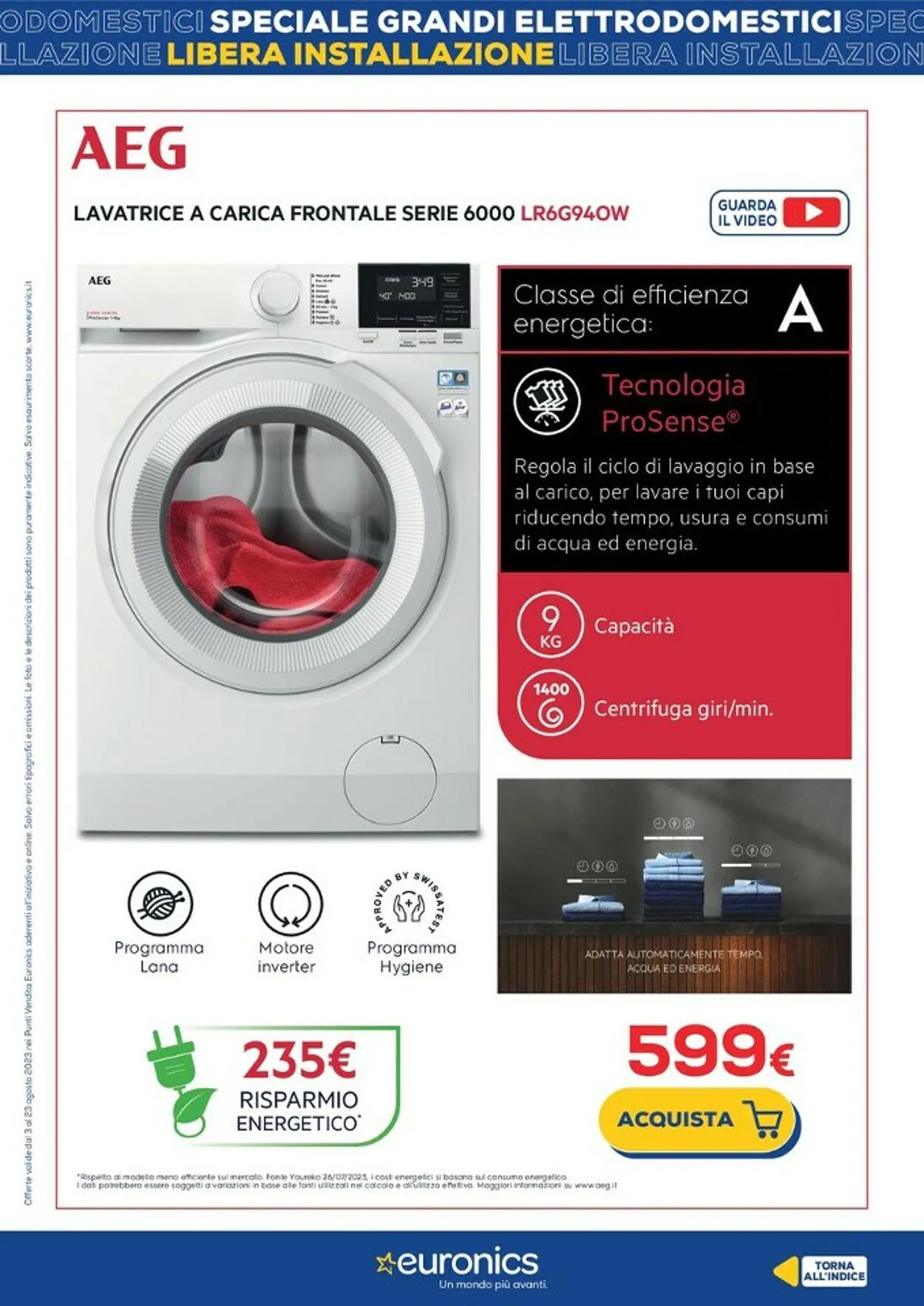 Euronics Volantino attuale da 3 agosto a 23 agosto di 2023 - Pagina del volantino 5