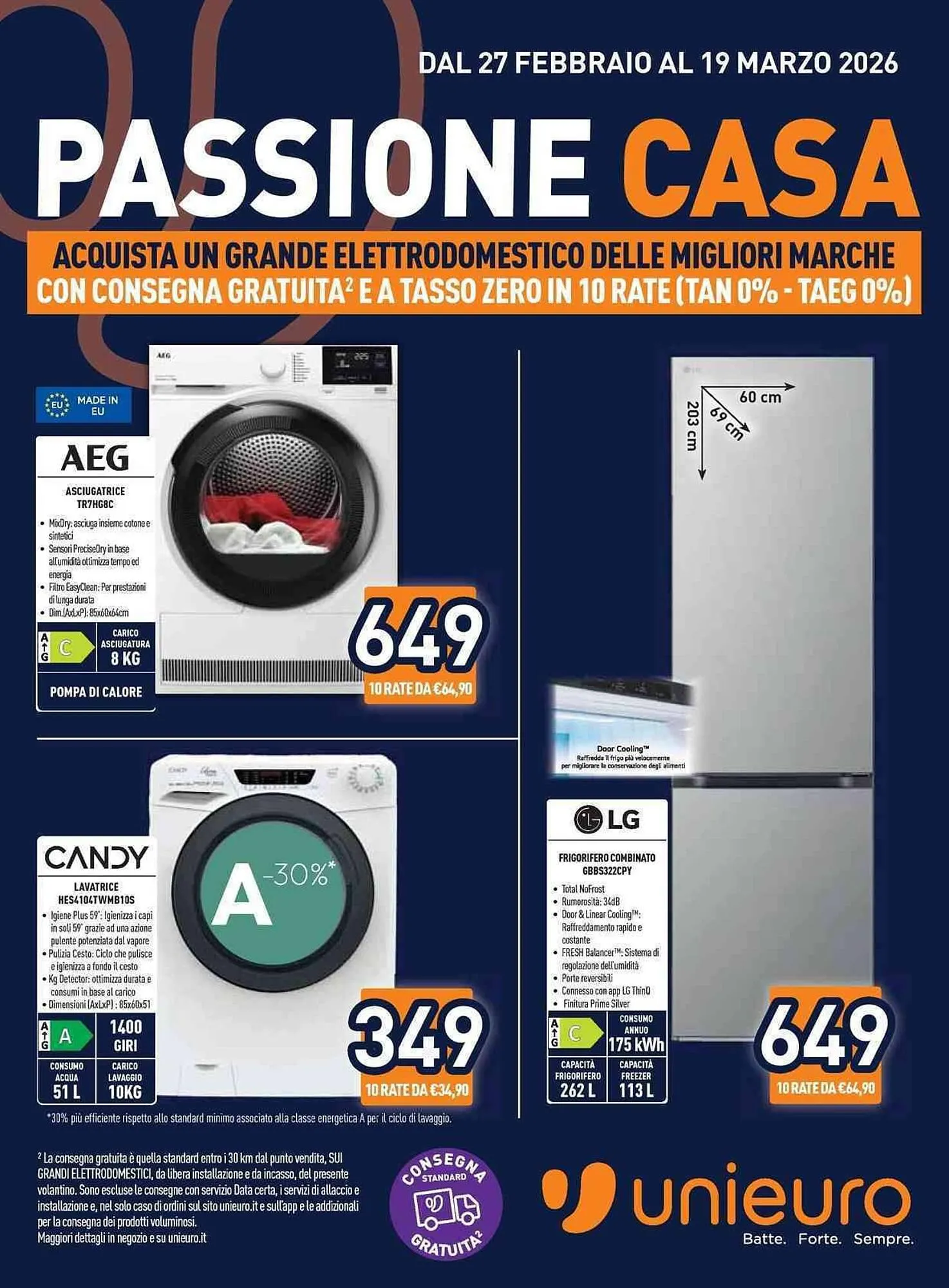 Volantino Unieuro da 27 febbraio a 19 marzo di 2026 - Pagina del volantino 1