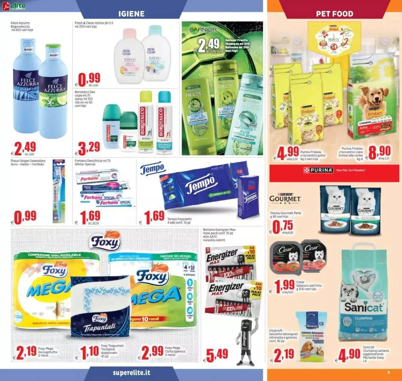 Volantino Elite Supermercati da 31 agosto a 10 settembre di 2023 - Pagina del volantino 9