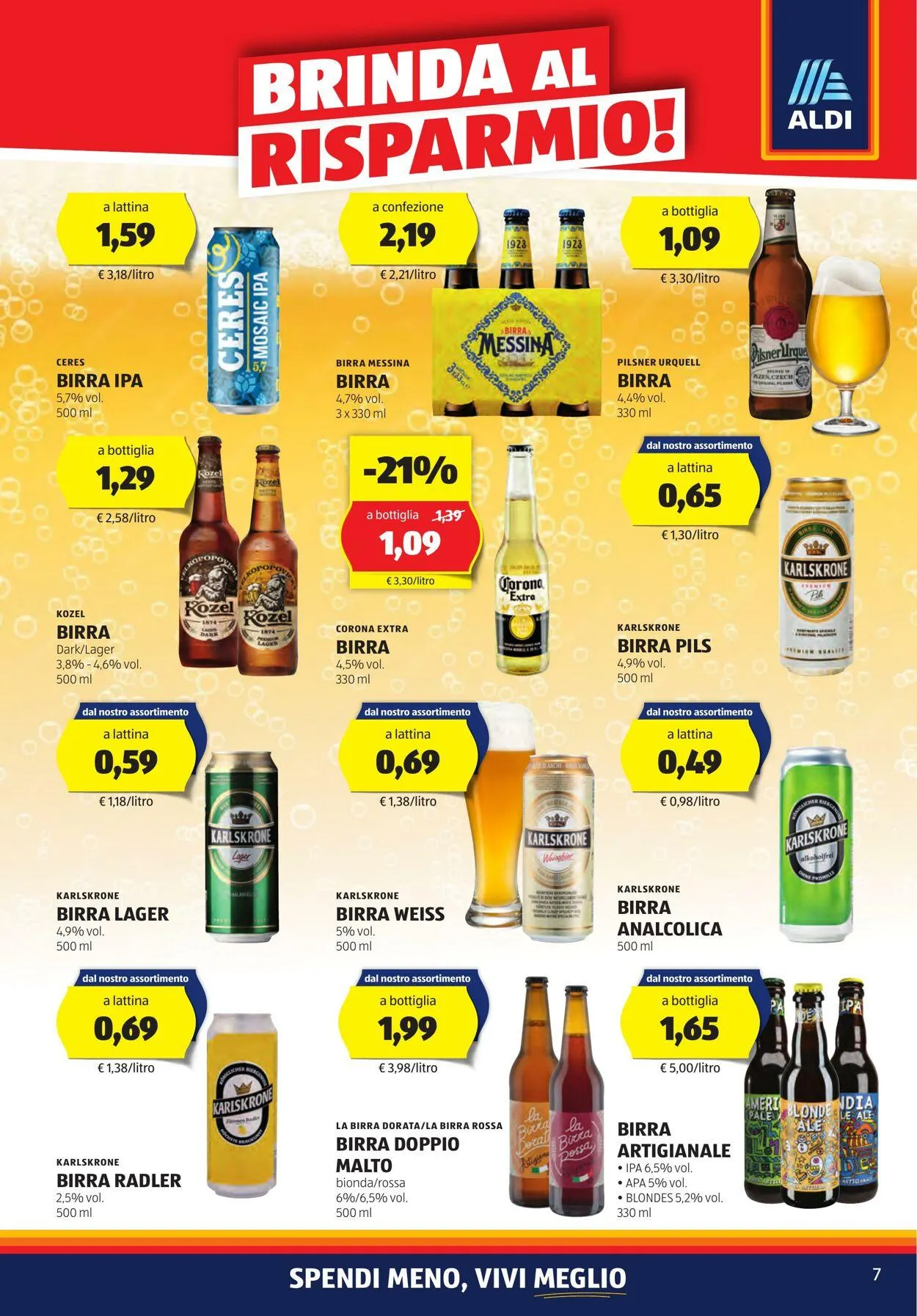 Aldi Volantino attuale da 22 aprile a 28 aprile di 2024 - Pagina del volantino 7