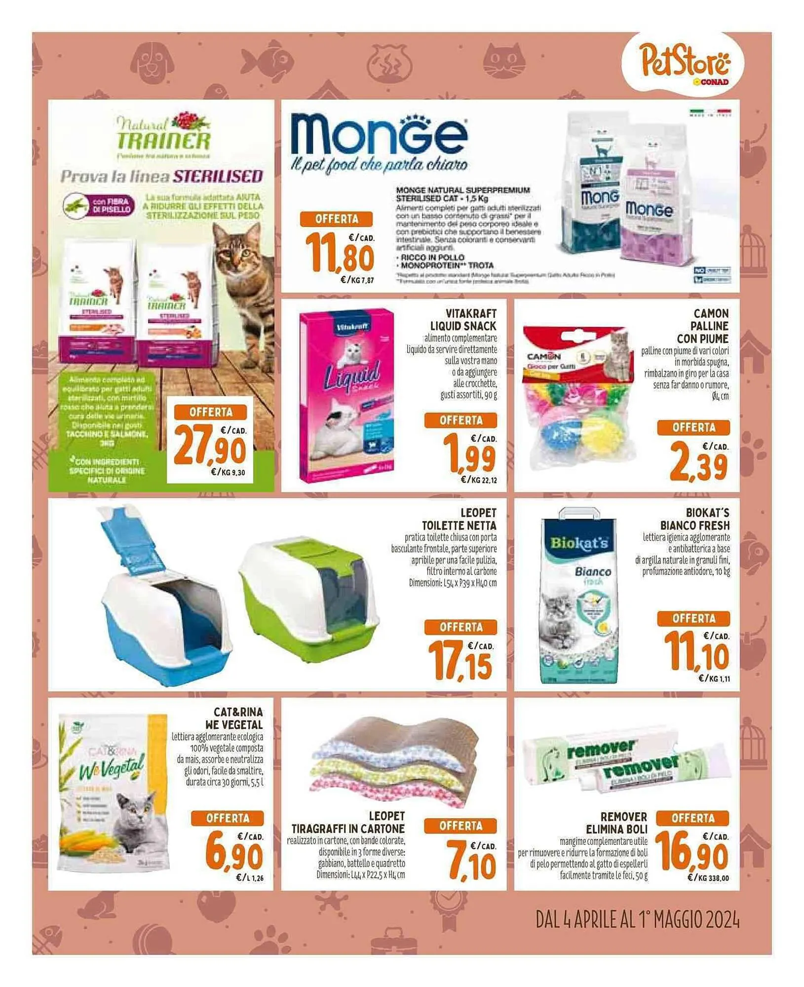 Volantino Pet Store Conad da 4 aprile a 1 maggio di 2024 - Pagina del volantino 5
