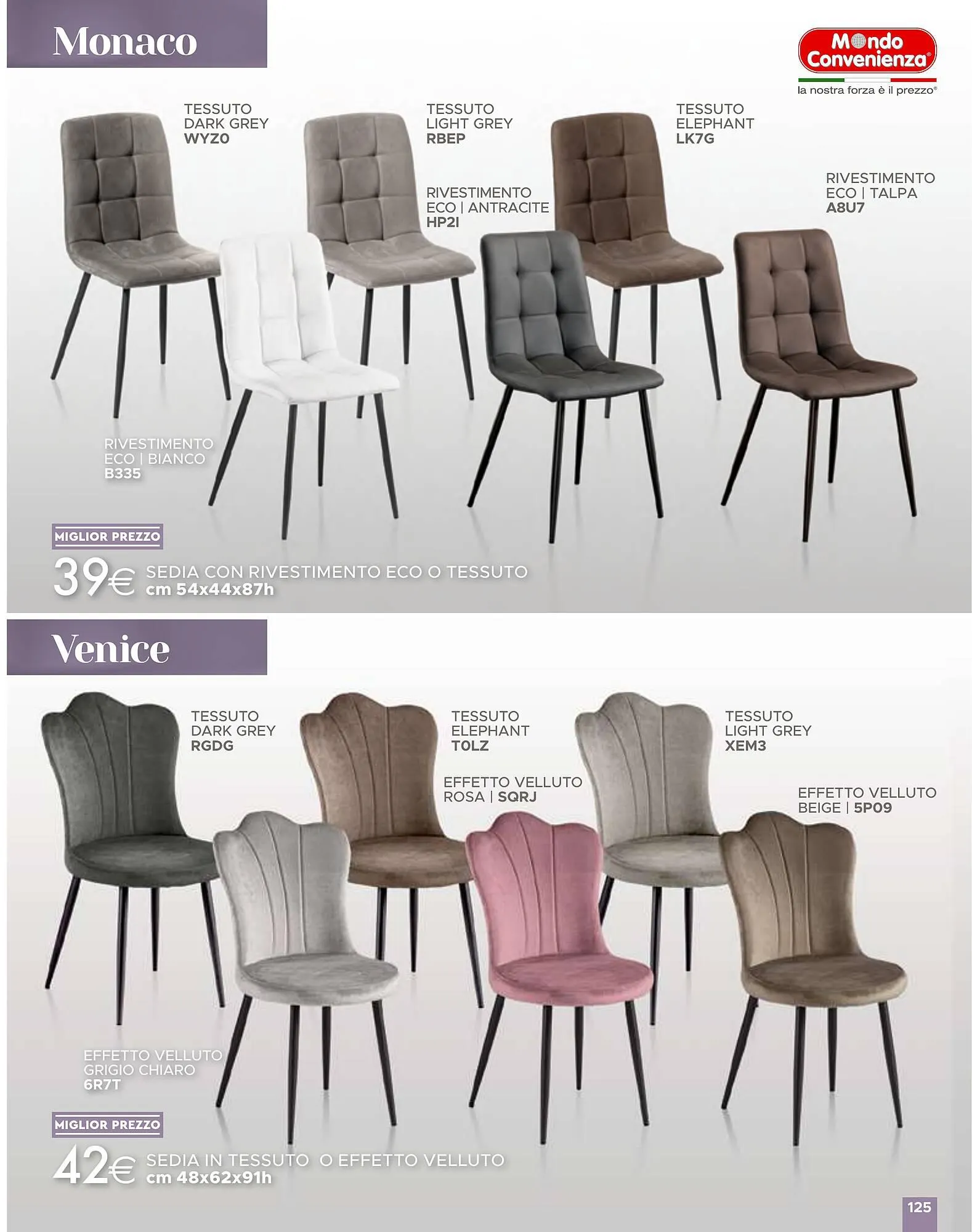 Volantino Mondo Convenienza da 1 aprile a 1 settembre di 2024 - Pagina del volantino 125