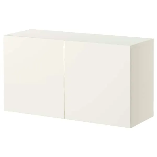 Scaffale con ante, bianco/Lappviken bianco,