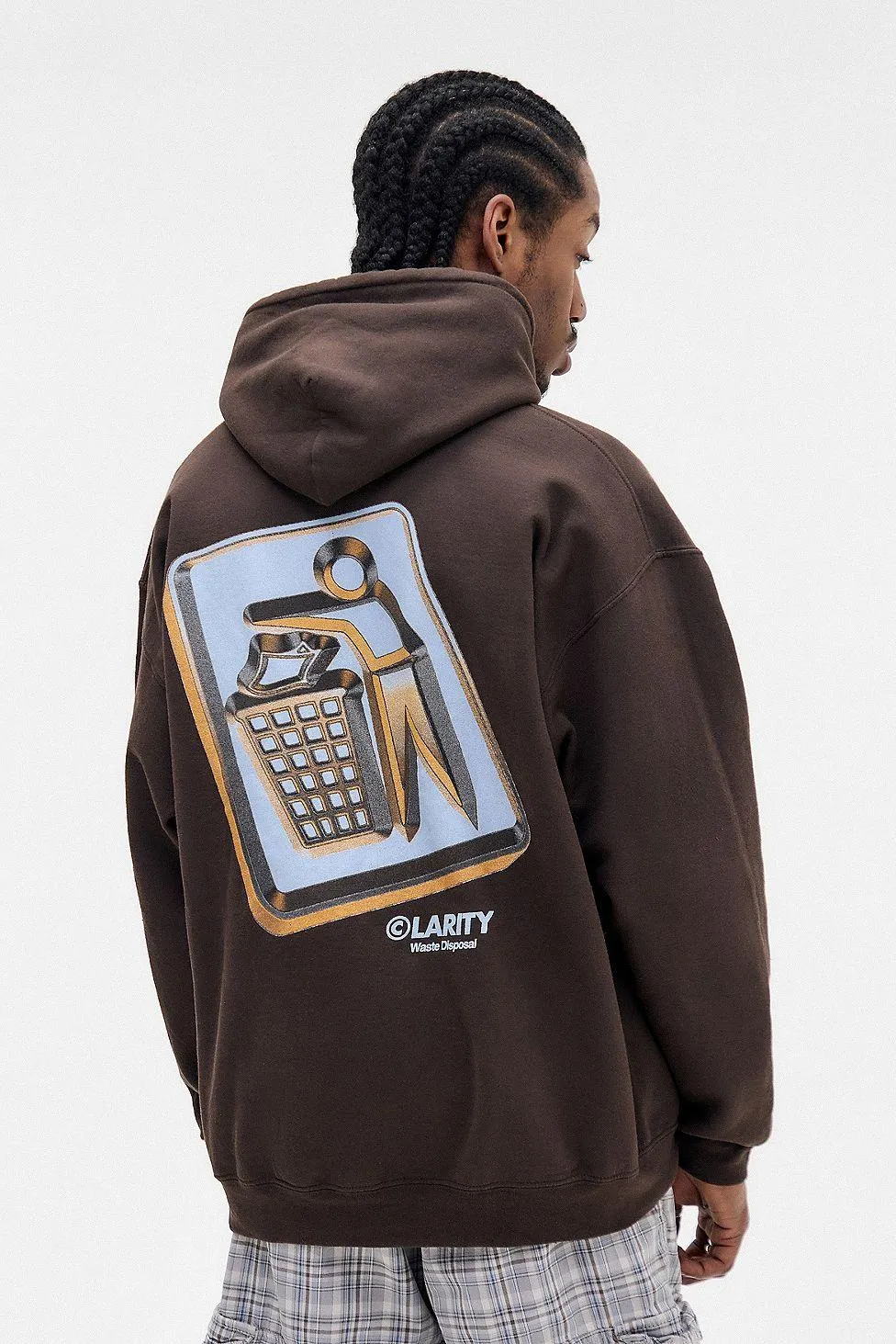 UO Brown Trash Hoodie
