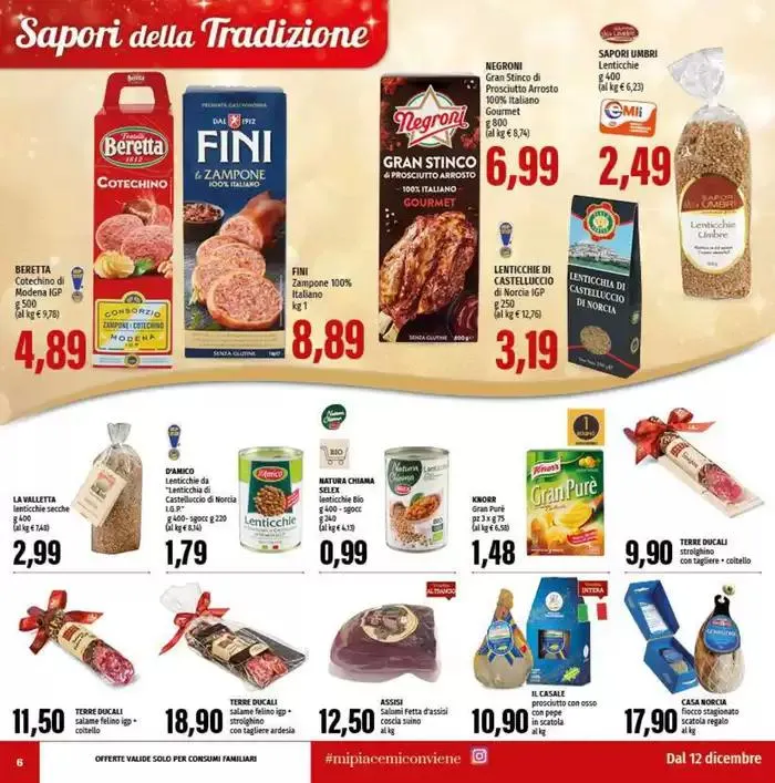Il gusto delle feste da 20 dicembre a 24 dicembre di 2024 - Pagina del volantino 6