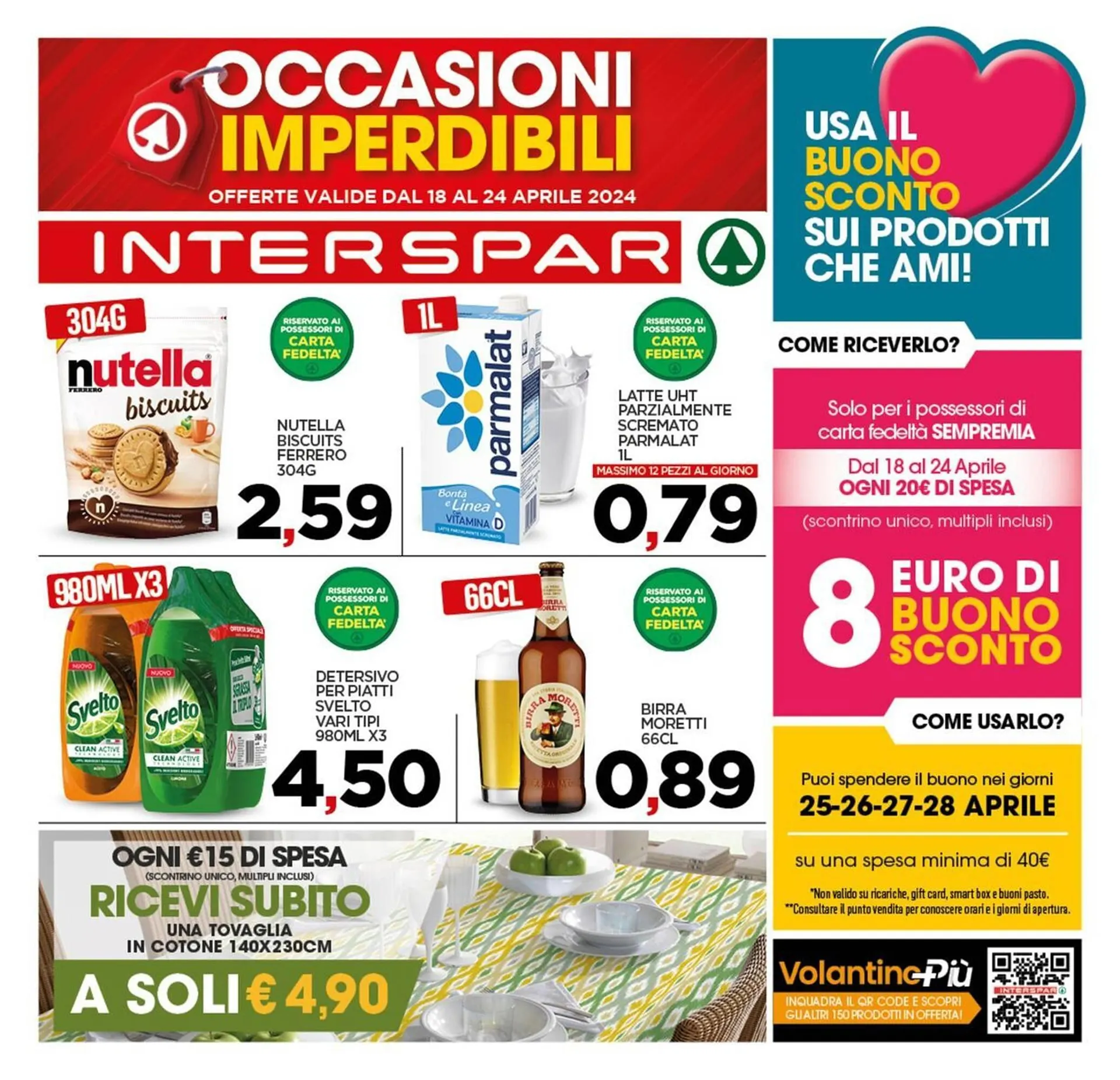 Volantino Interspar da 18 aprile a 24 aprile di 2024 - Pagina del volantino 1