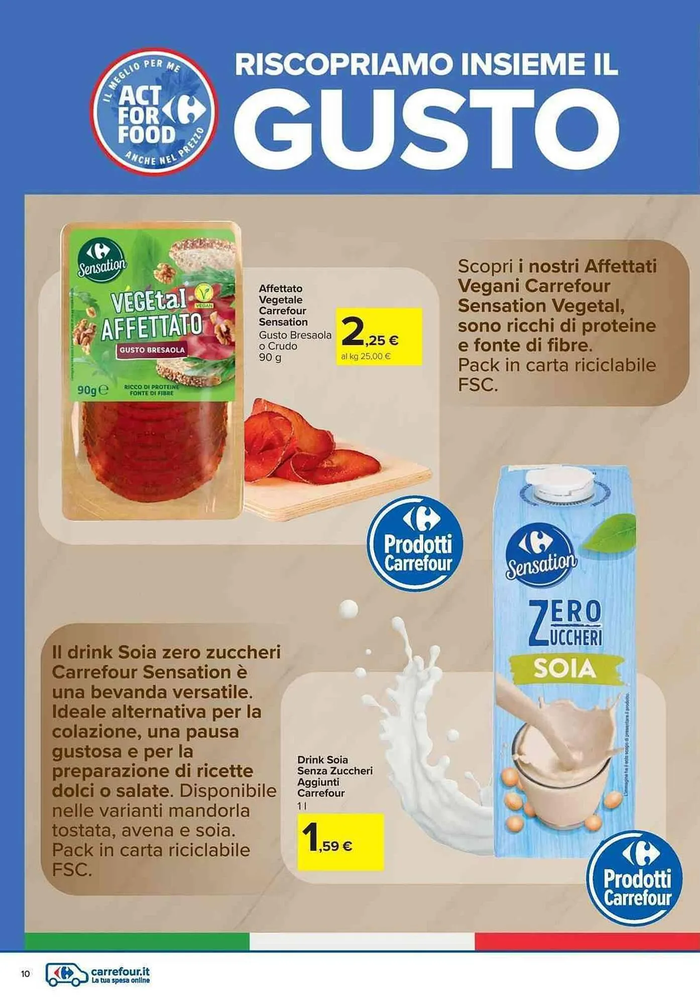 Volantino Carrefour Market da 29 maggio a 25 giugno di 2025 - Pagina del volantino 10