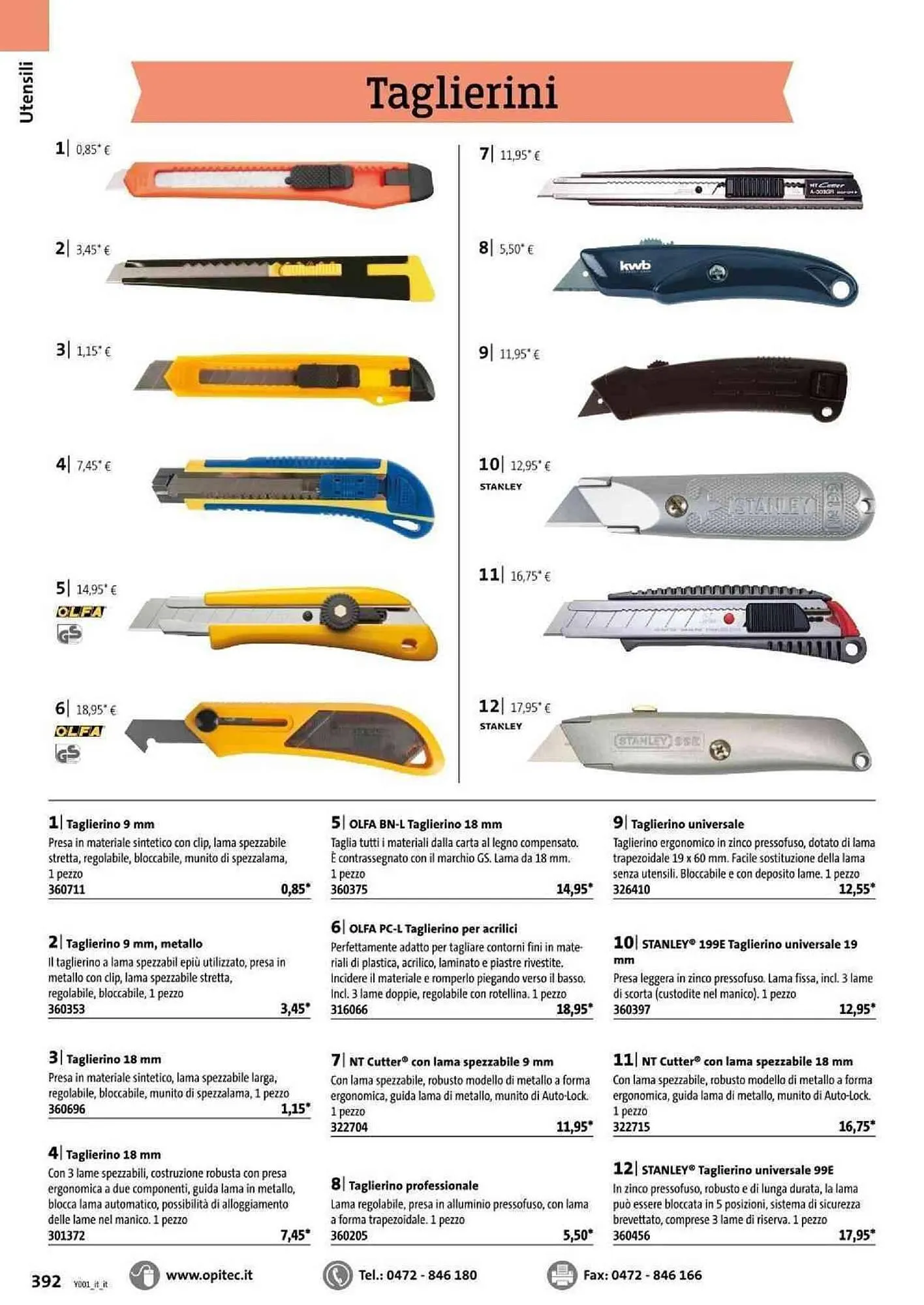 Volantino Opitec da 6 gennaio a 31 agosto di 2024 - Pagina del volantino 392