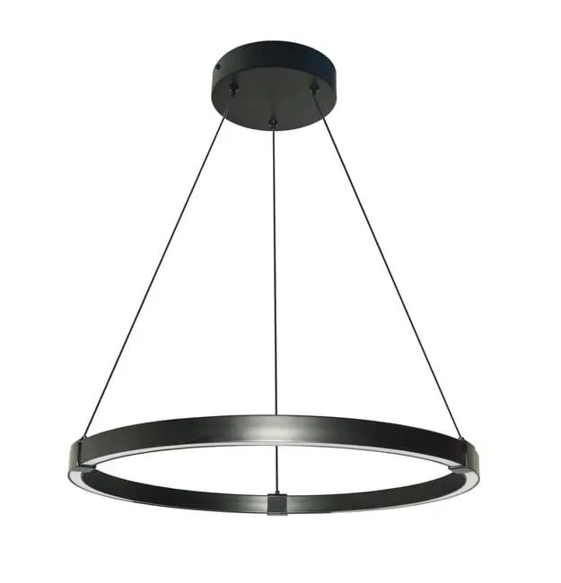 Lampadario LED design Cassini nero Ø56cm, luce con 3 temperature di colore 4350 lumen, INSPIRE