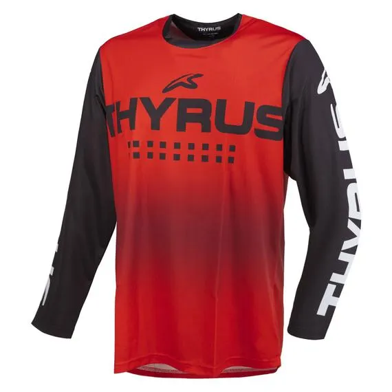 Maglia da cross Blunt Shade Rosso/Rosso/Nero