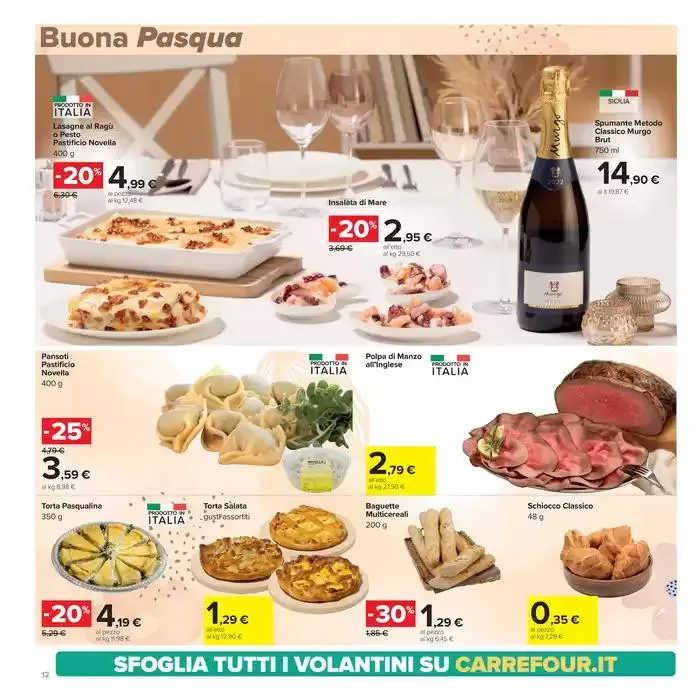 Sconti di pasqua da 8 aprile a 21 aprile di 2025 - Pagina del volantino 12