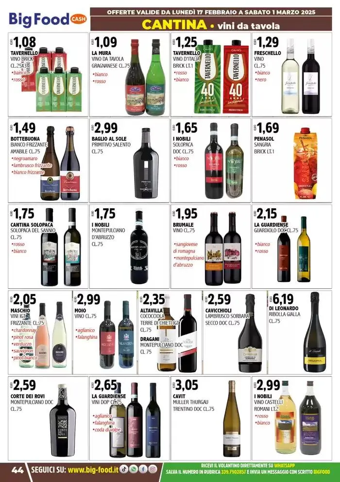 Non scherziamo con la convenienza da 17 febbraio a 1 marzo di 2025 - Pagina del volantino 44