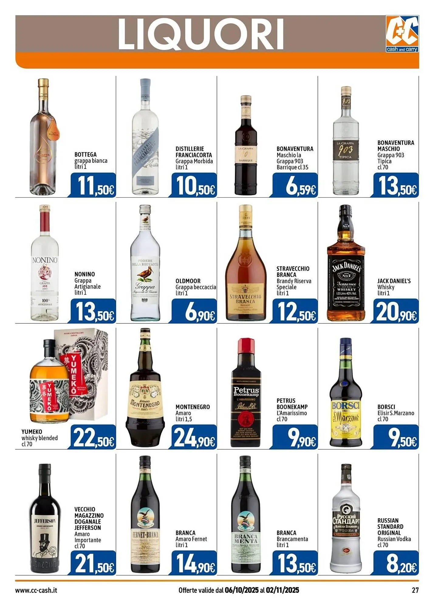 Volantino C+C Italmarket da 6 ottobre a 2 novembre di 2025 - Pagina del volantino 27