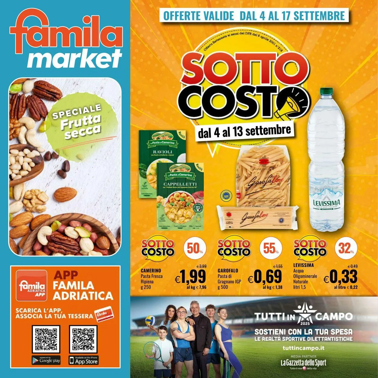 Famila Volantino attuale da 4 settembre a 17 settembre di 2025 - Pagina del volantino 1