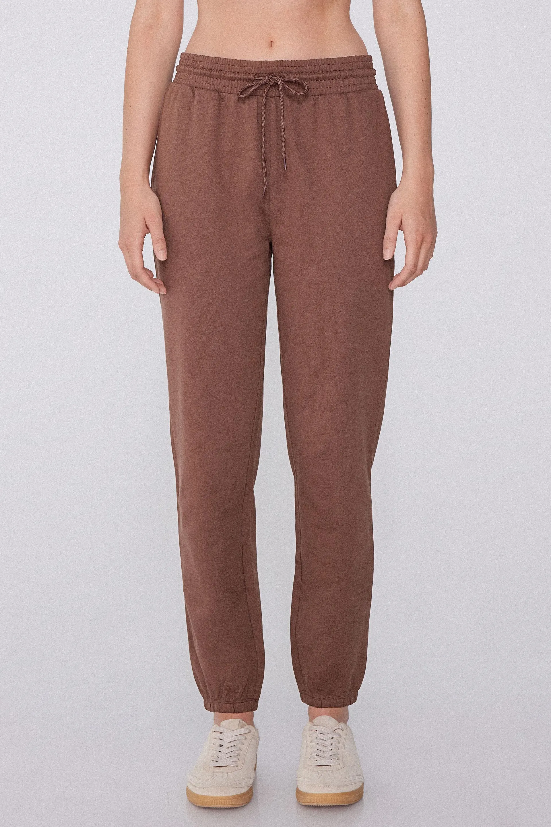 Jogger con Tasche a Filetto e Coulisse