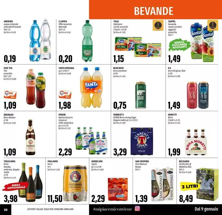 Tanti prodotti a 0.99 da 9 gennaio a 22 gennaio di 2025 - Pagina del volantino 20