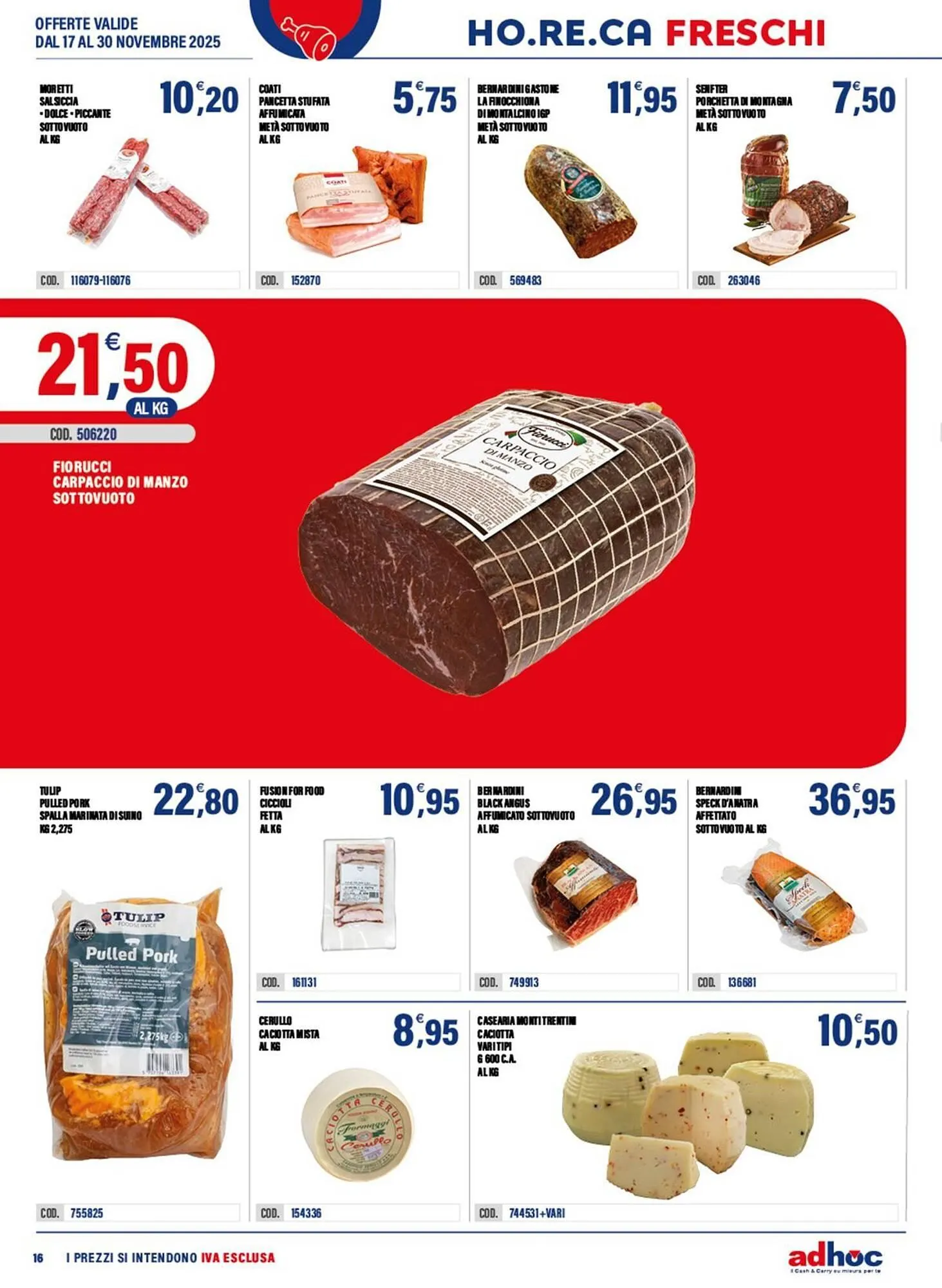 Volantino Adhoc da 17 novembre a 30 novembre di 2025 - Pagina del volantino 16