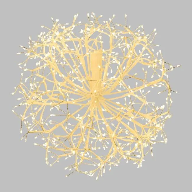 Sfera luminosa 576 lampadine led bianco caldo L 0.31 m x H 4 m