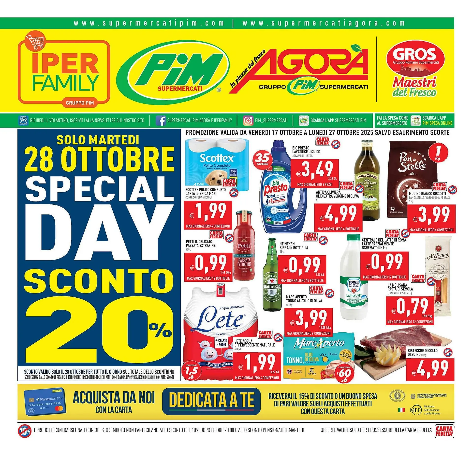 Volantino Supermercati Agorà da 17 ottobre a 27 ottobre di 2025 - Pagina del volantino 1
