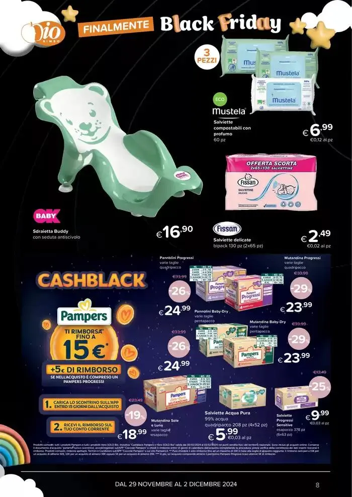 Finalmente Black friday  da 29 novembre a 2 dicembre di 2024 - Pagina del volantino 8
