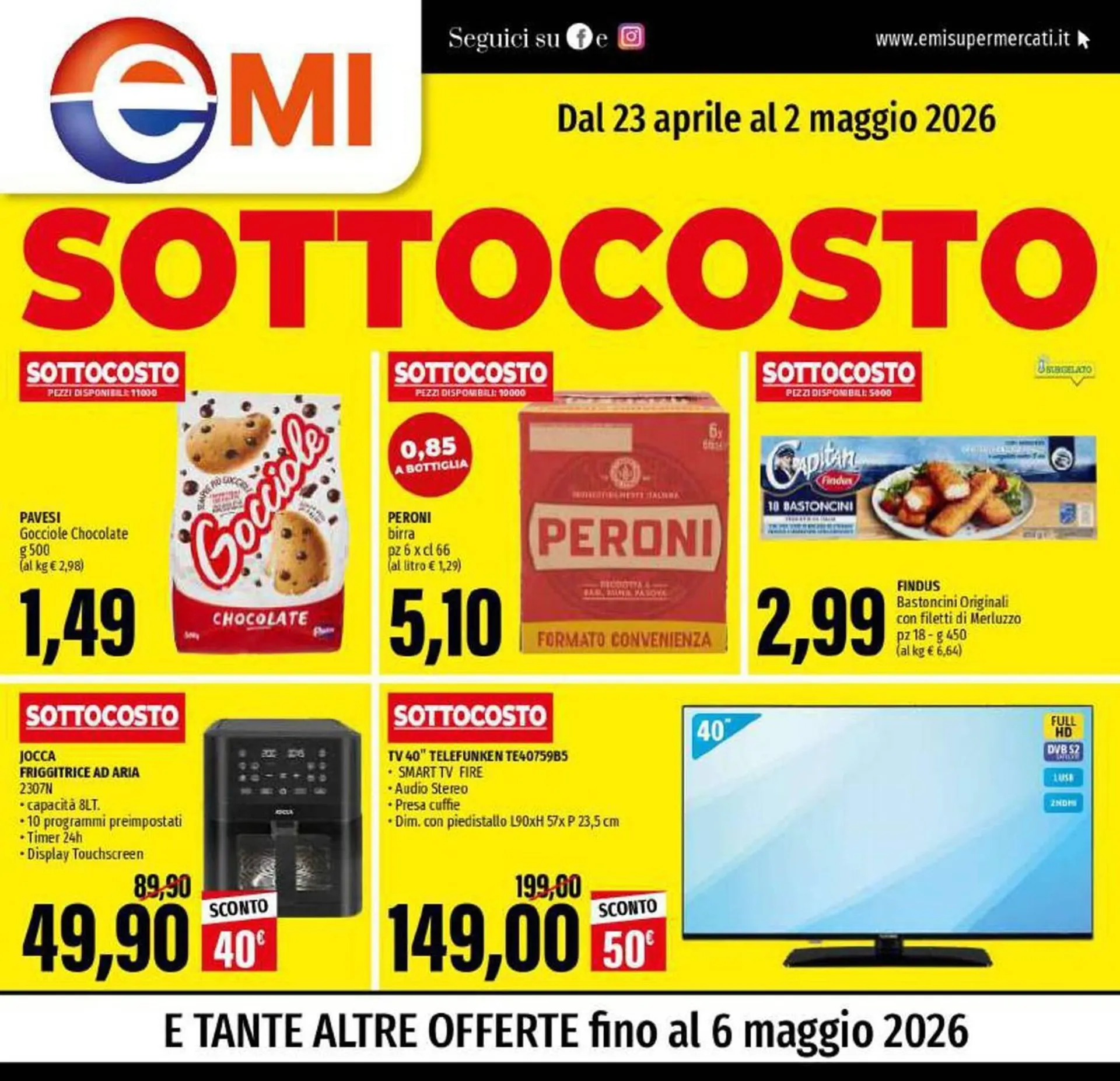 Volantino Emi Supermercati da 23 aprile a 6 maggio di 2026 - Pagina del volantino 1