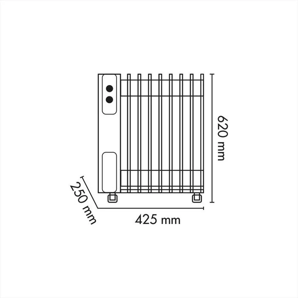 ARGO - Radiatore a olio WARM BLACK TT 9-Nero